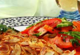 Chicken breast in almond crust