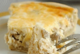 Chicken and mushrooms pie