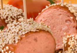 Sardelki with honey and sesame seeds