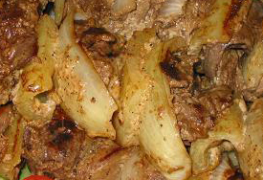 Fennel flavoured chicken liver on skewers